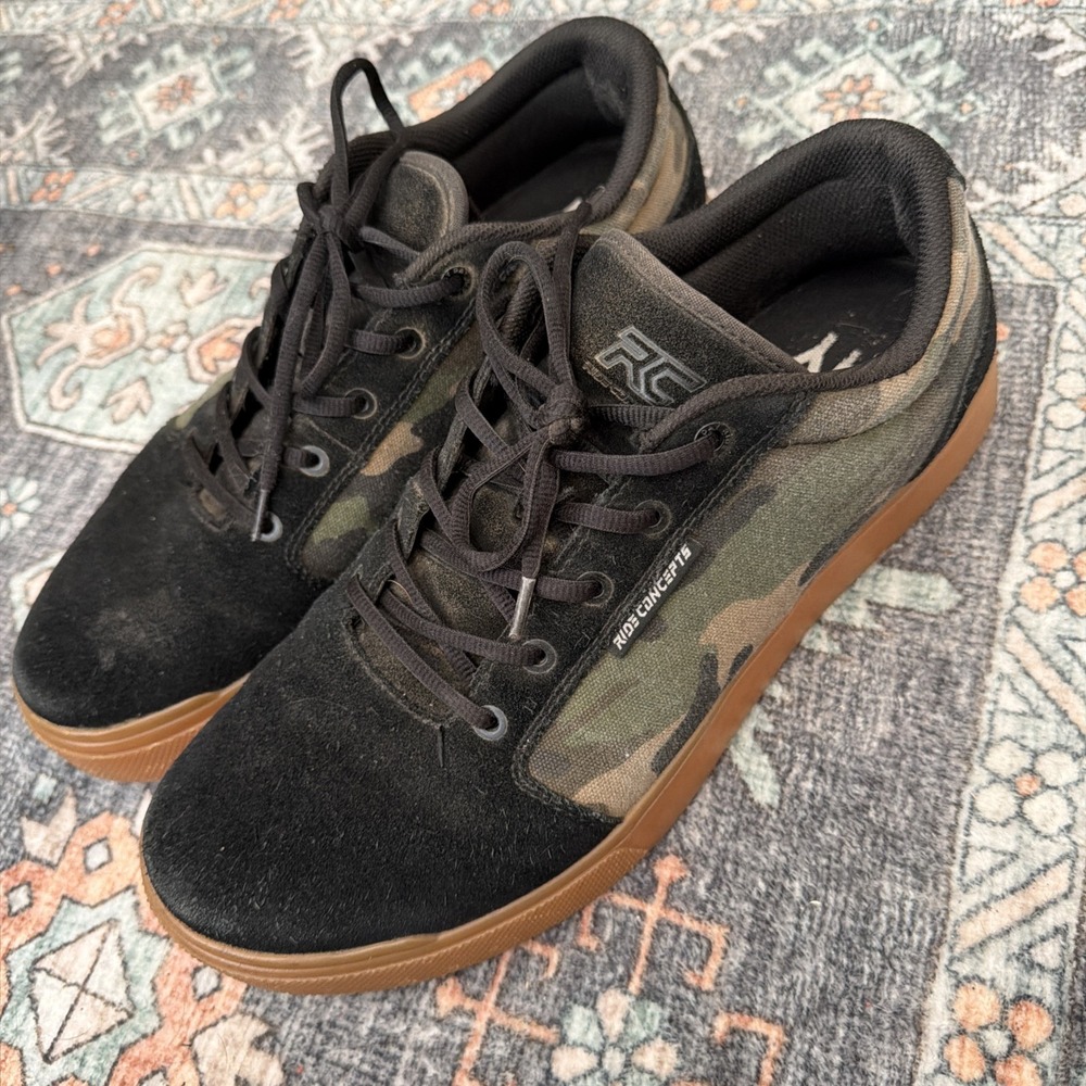 Ride Concepts D30 Vice Men's US 13 EU 47 Gum Some Shoes Camo/Black Sneakers MTB